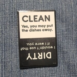 Fun Dishwasher Magnet Clean Dirty